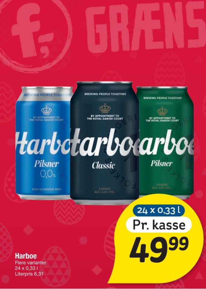 Harboe Classic, Øl 24 pk.