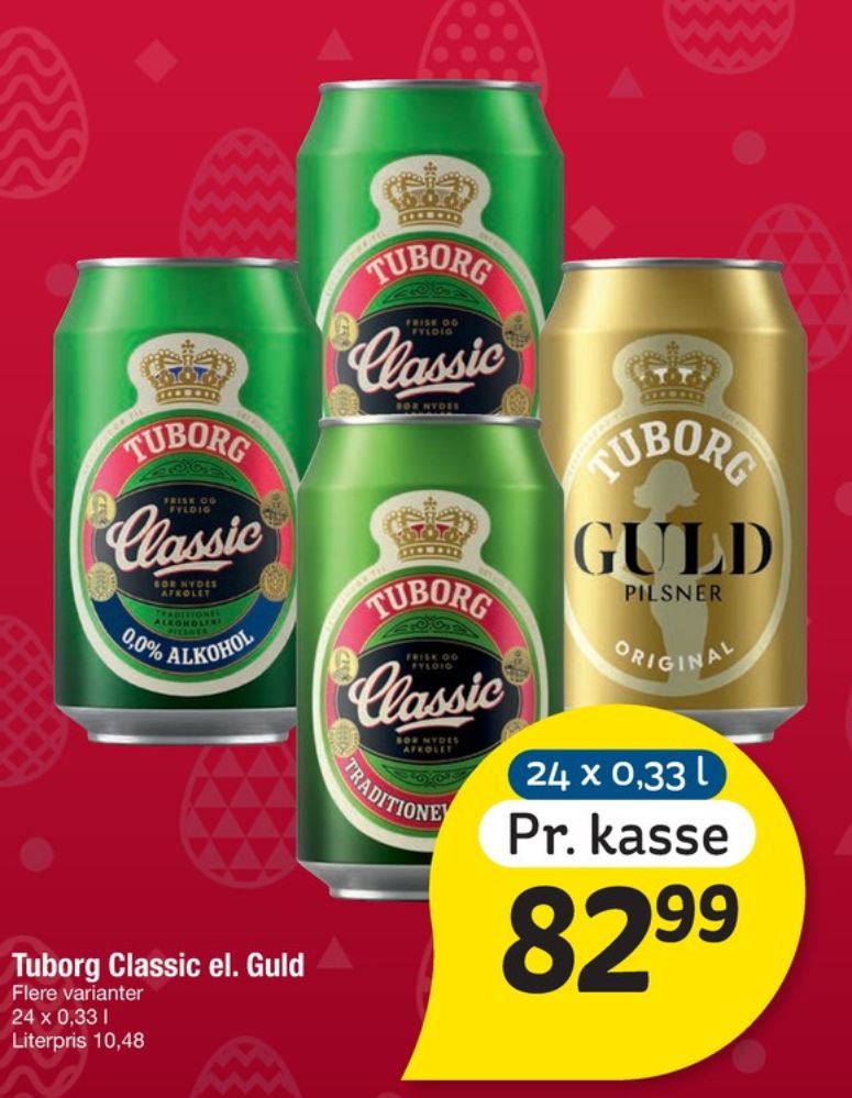 Tuborg Classic, Øl 24 pk.