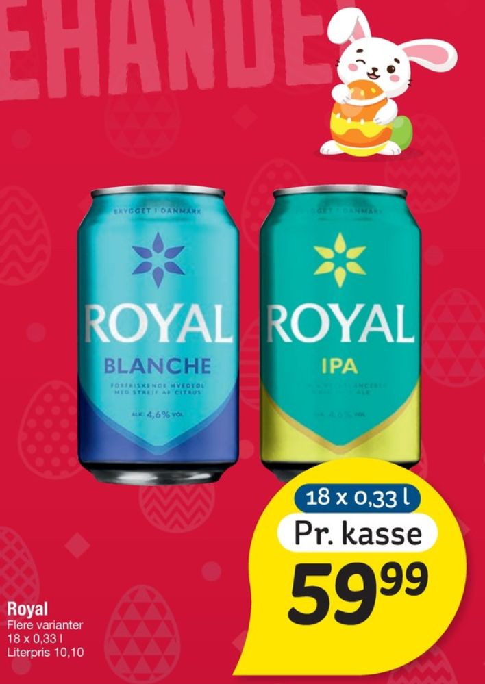 Royal Blanche, Øl 18 pk.