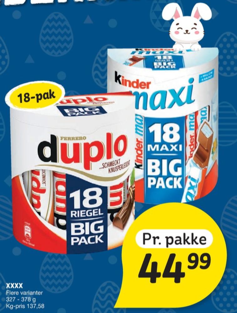 Kinder Riegel, Chokoladestænger