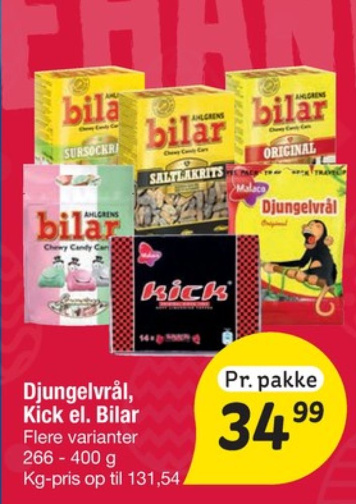 Malaco Kick, Lakridsstænger