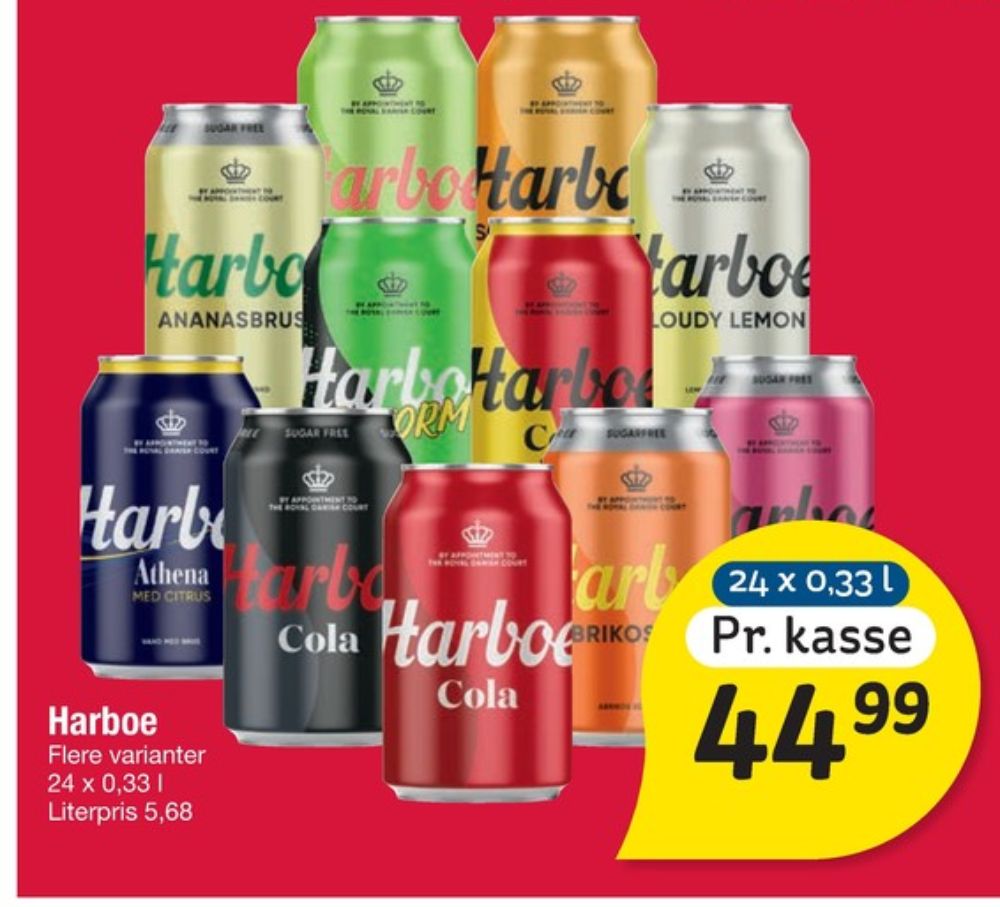 Harboe Cloudy Lemon, Sodavand 24 pk.