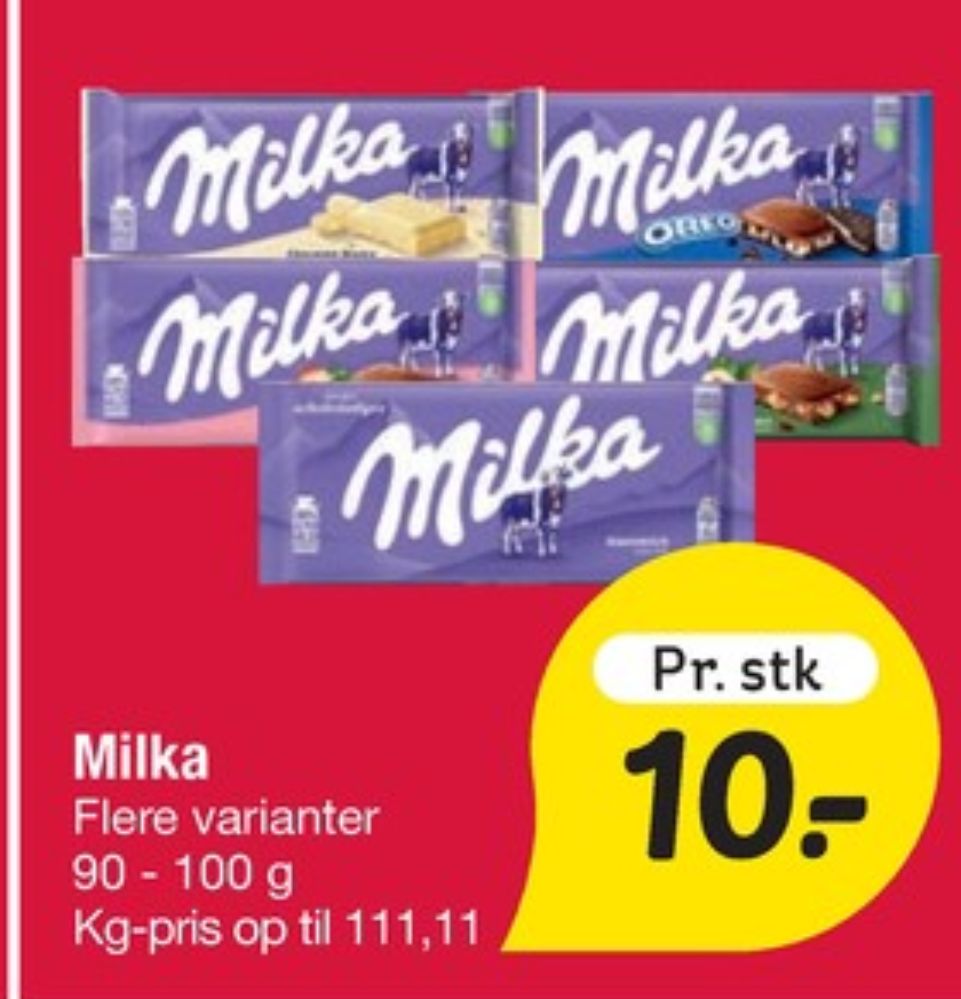 Milka Oreo, Chokoladeplade White