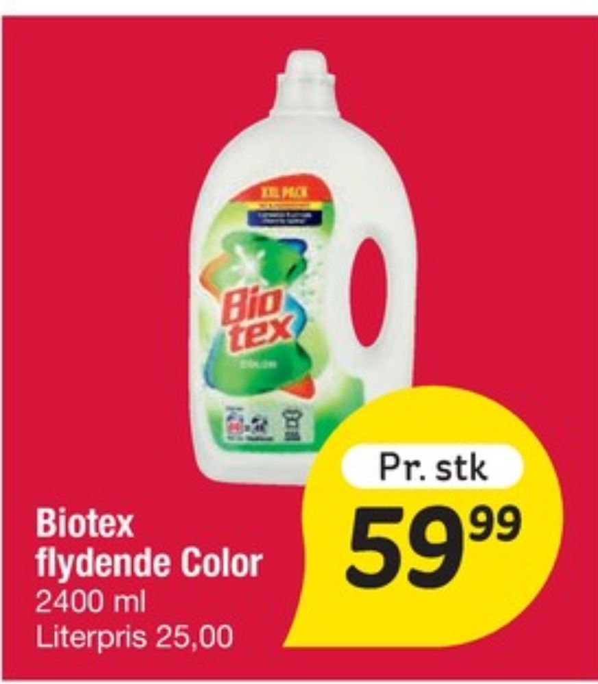 Biotex, Vaskemiddel-flydende