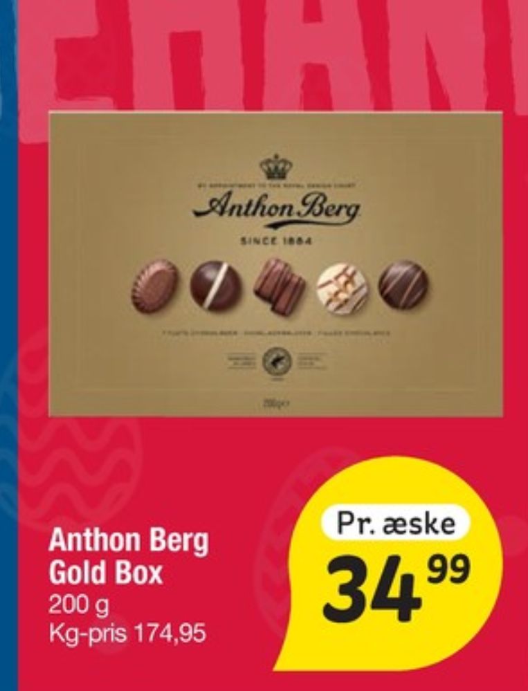 Anthon Berg Guldæske, Dessertchokolade