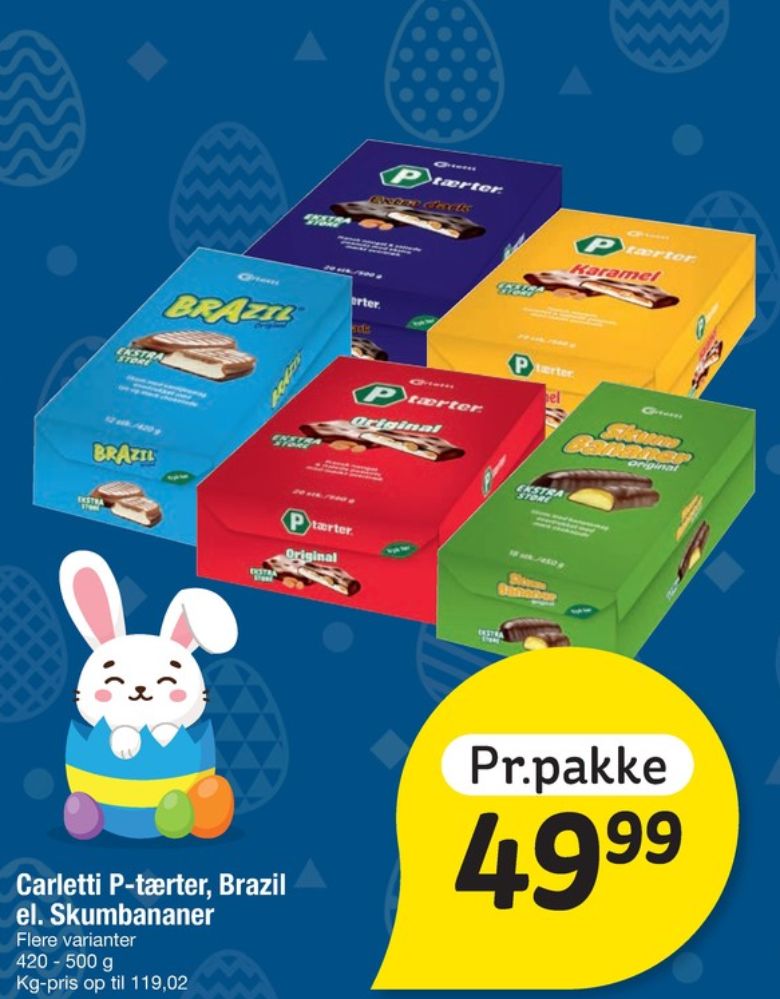 Carletti, P-tærter Karamel