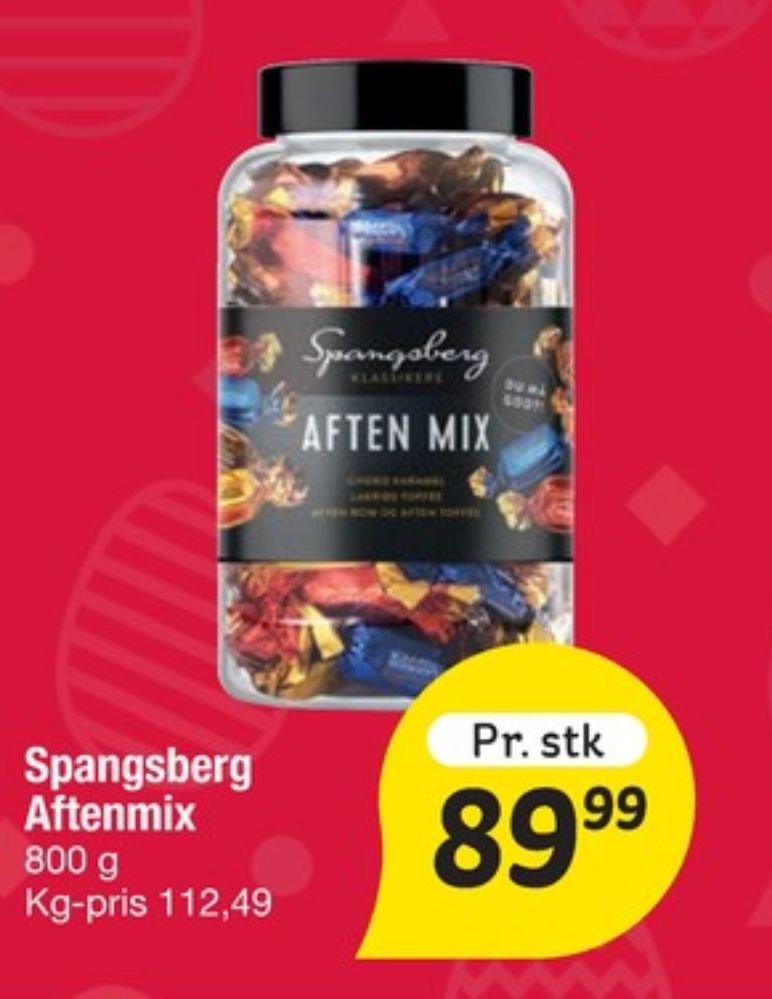 Spangsberg Aften Mix, Dessertchokolade