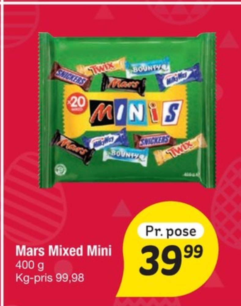 Mars Mixed Minis, Chokoladebar