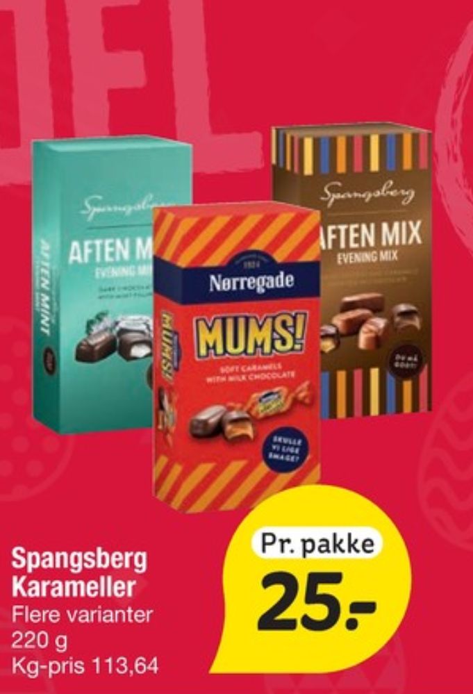 Spangsberg Aften Mix, Dessertchokolade