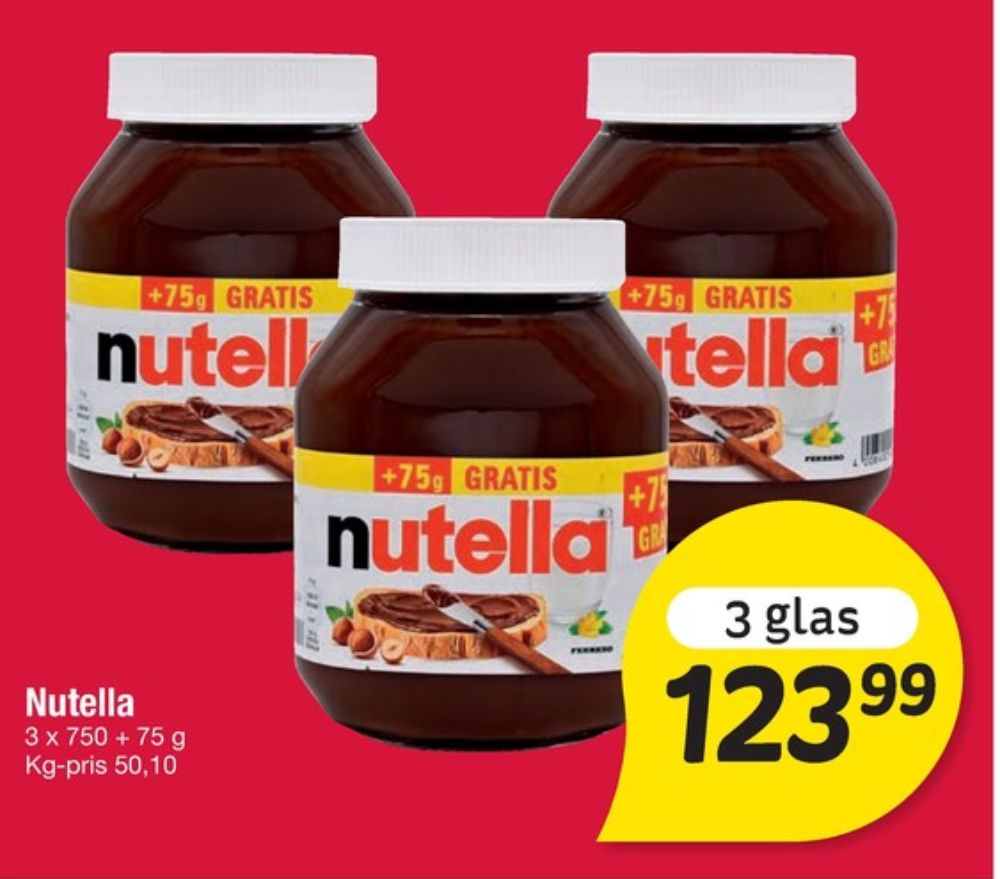 Nutella, Smørepålæg