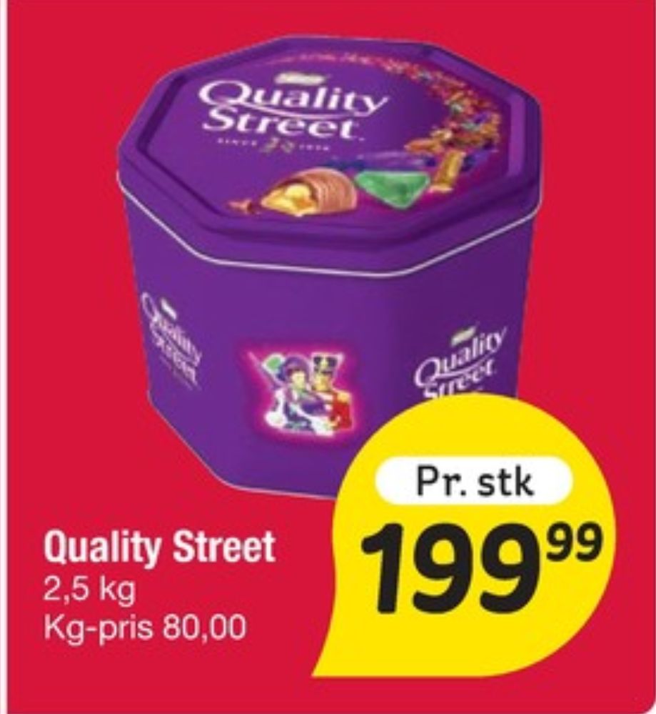 Quality Street, Dessertchokolade