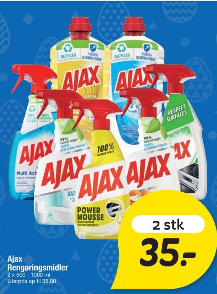 Ajax, Rengøring - universal
