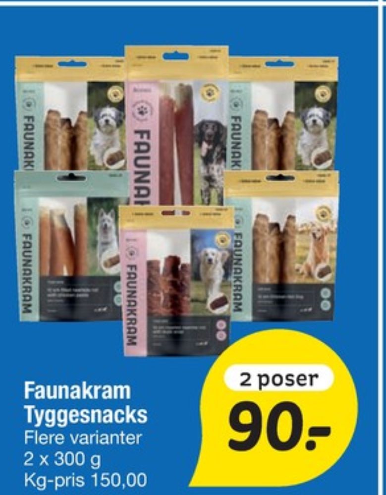 Faunakram, Hundesnacks