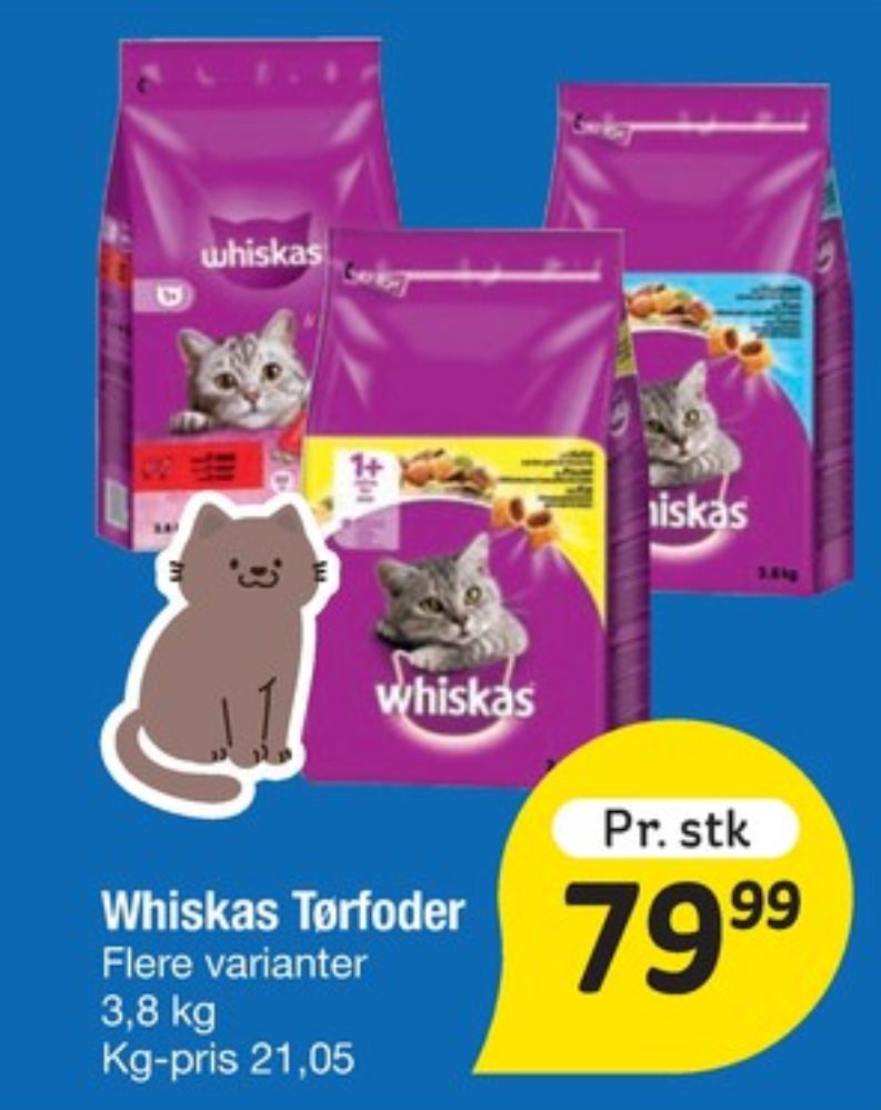 Whiskas, Kattefoder