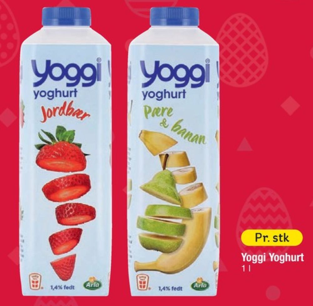 Yoggi, Pære & Banan Yoghurt 