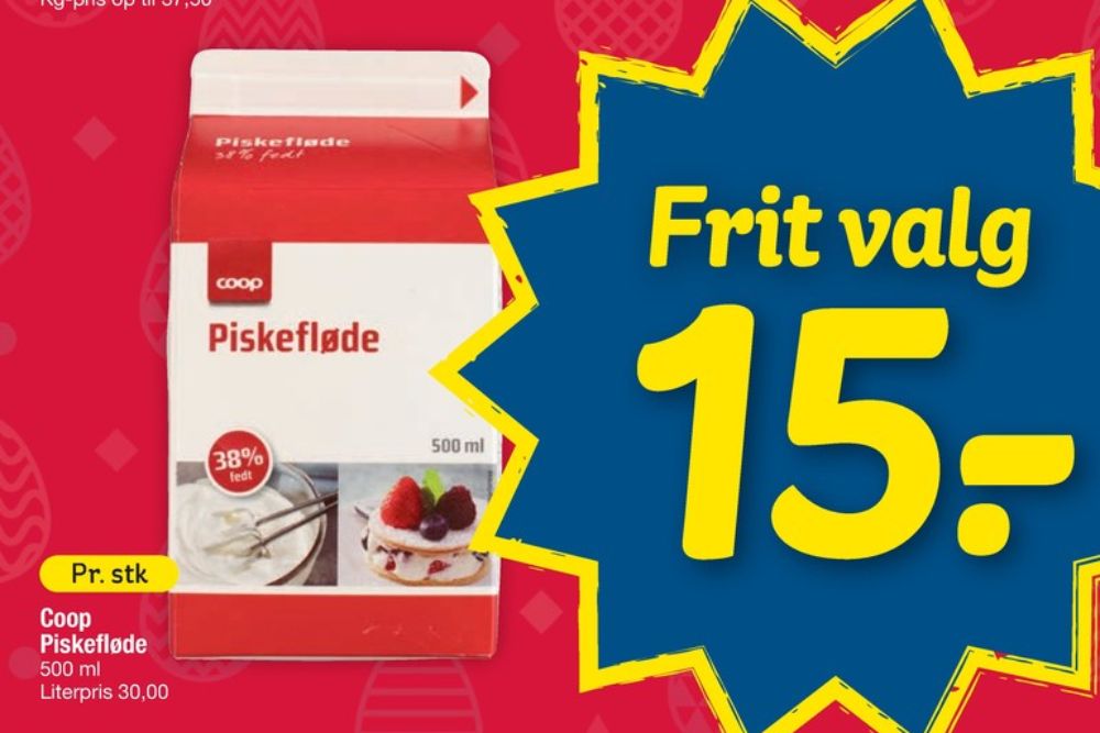 Coop, Piskefløde 38%