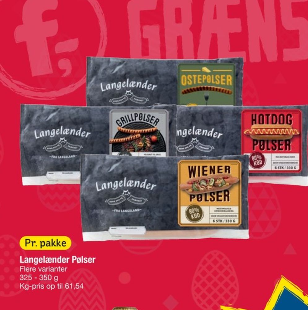 Langelænder, Grillpølser