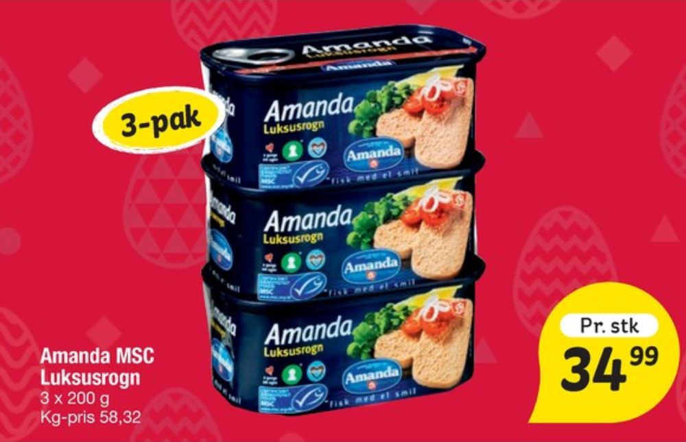 Amanda Seafood, Luksusrogn