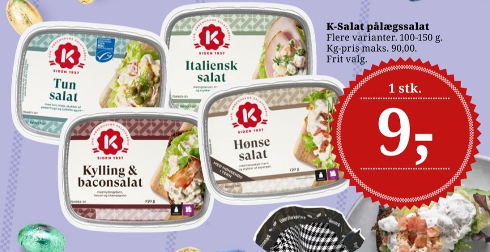 K-salat, Kylling & Baconsalat