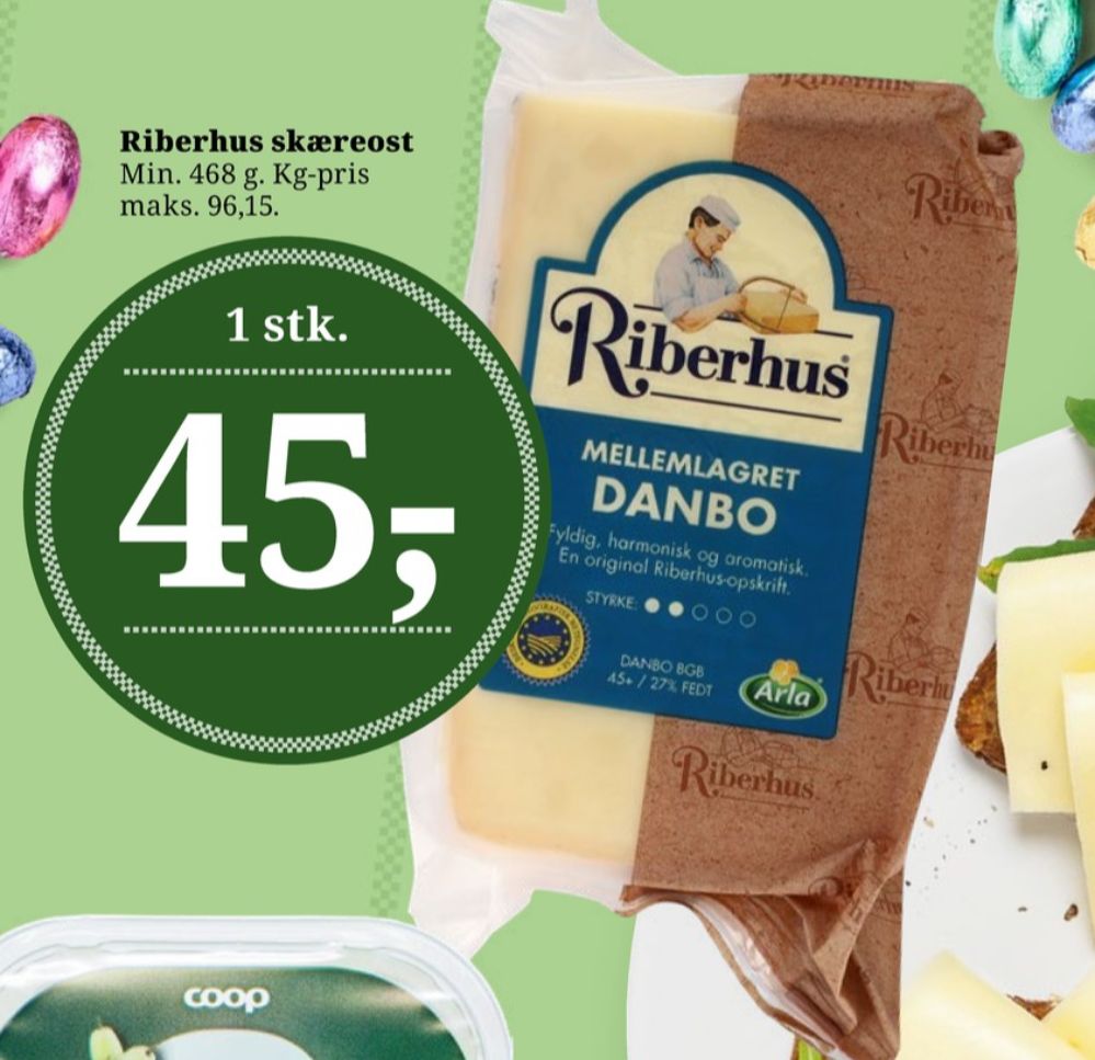 Riberhus, Skæreost Danbo Mellemlagret