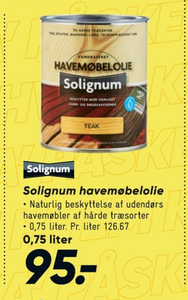 Solignum, Træolie