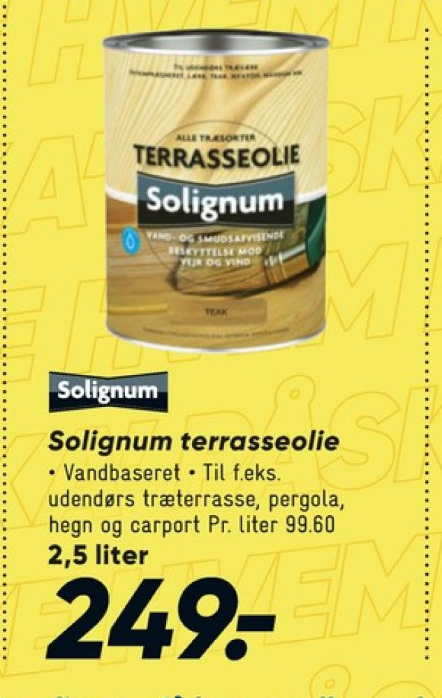 Solignum, Træolie