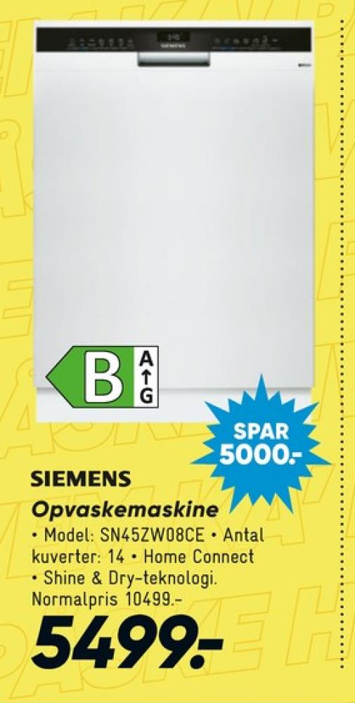 Siemens, Opvaskemaskine