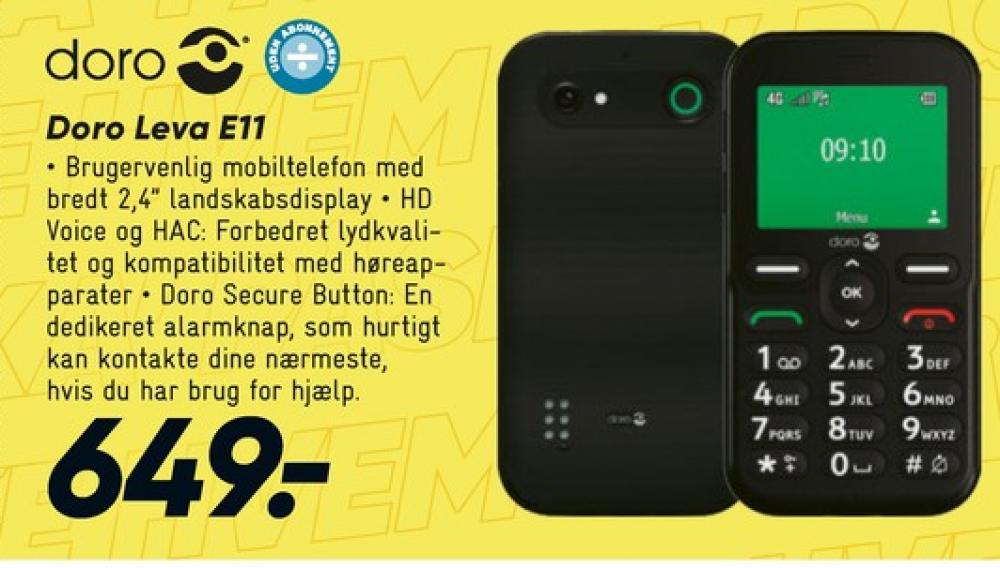 Doro Leva E11, Mobiltelefon