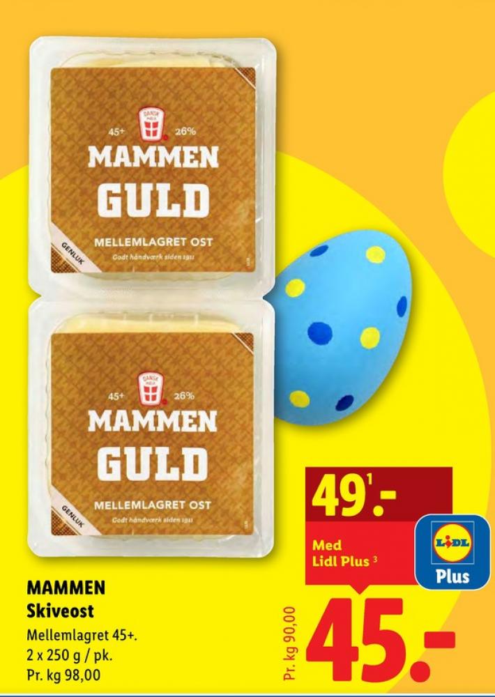Mammen, Skiveost Guld Mellemlagret