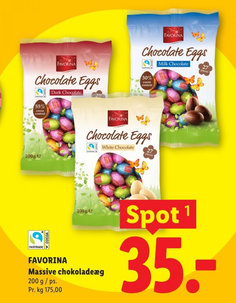 Favorina, Chokoladeæg Mørk