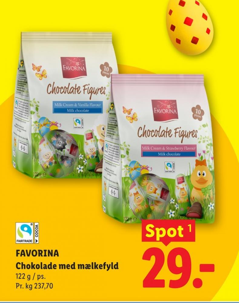 Favorina, Chocolate Figures Milk Cream & Vanilla