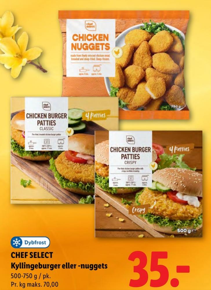 Chef Select, Chicken Burger Patties Classic