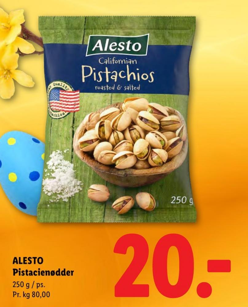 Alesto, Pistacienødder