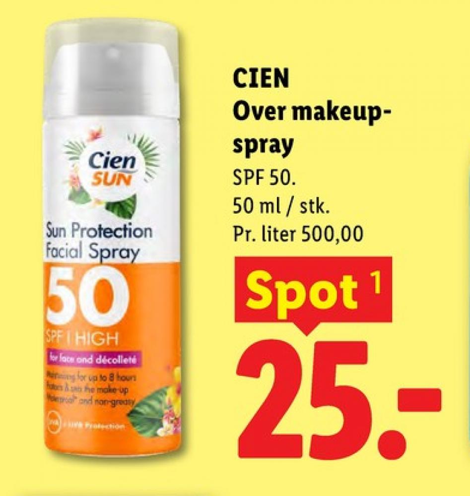 Cien, Solcreme