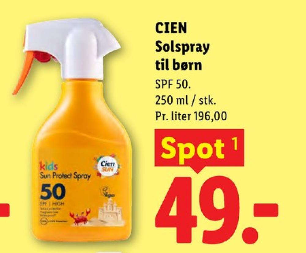 Cien, Solcreme