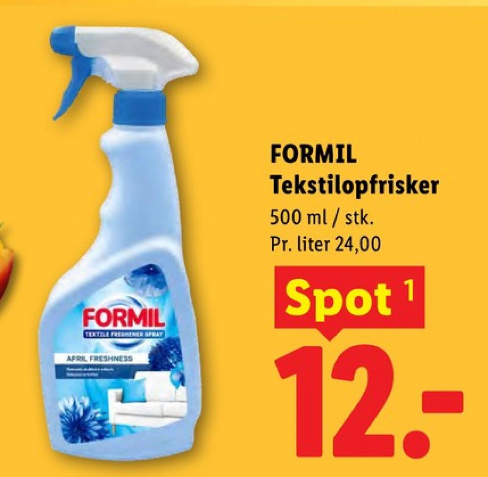 Formil, Tekstilspray