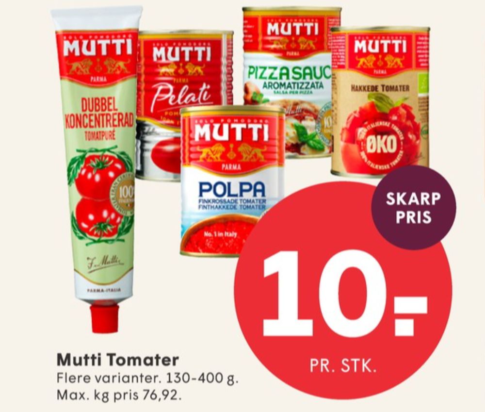 Mutti, Hakkede tomater