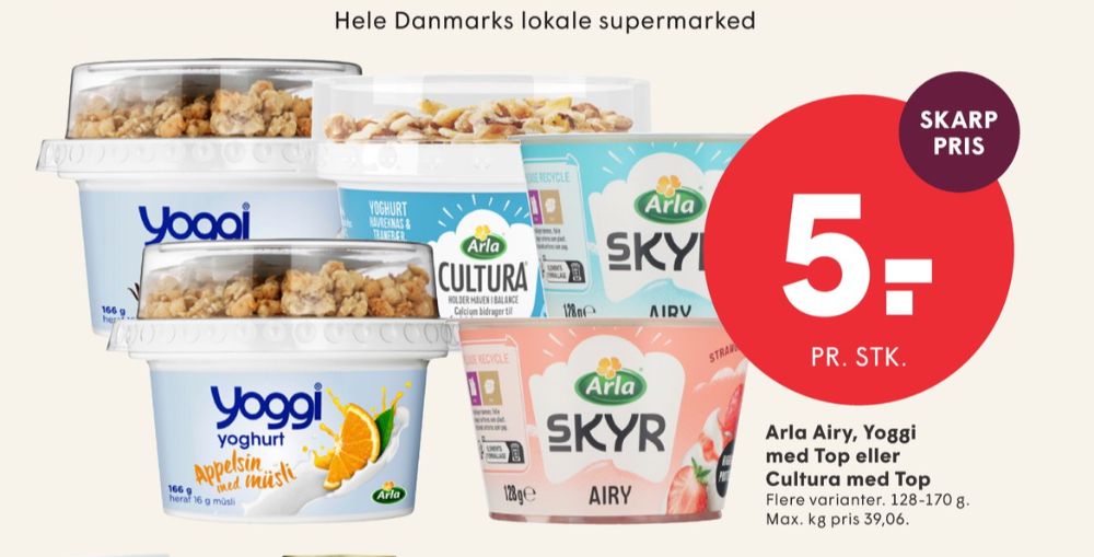 Cultura, Yoghurt Naturel med Havreknas