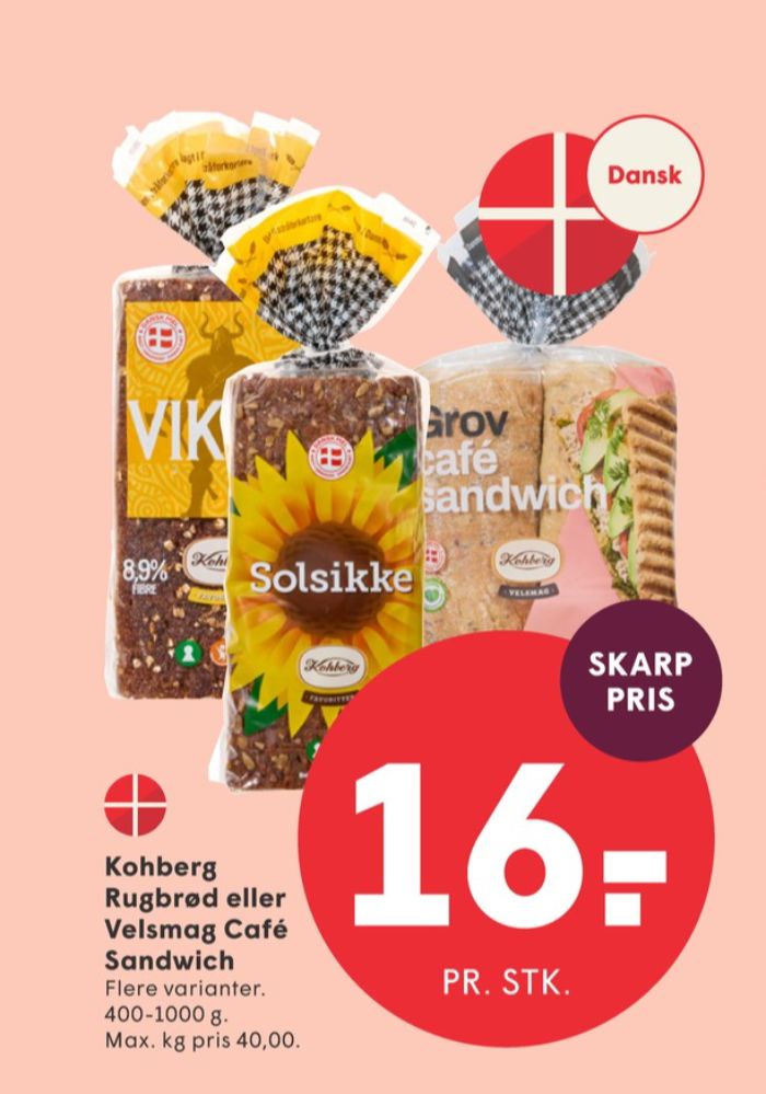 Kohberg Viking, Rugbrødsskiver