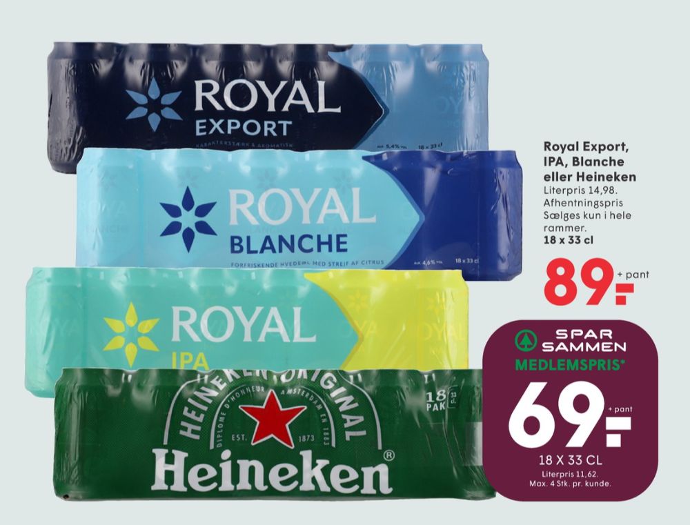 Royal Export, Øl 18 pk.