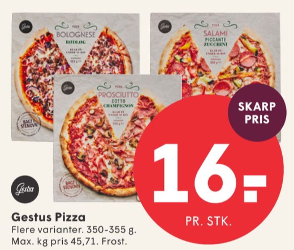 Gestus, Bolognese Rødløg Pizza