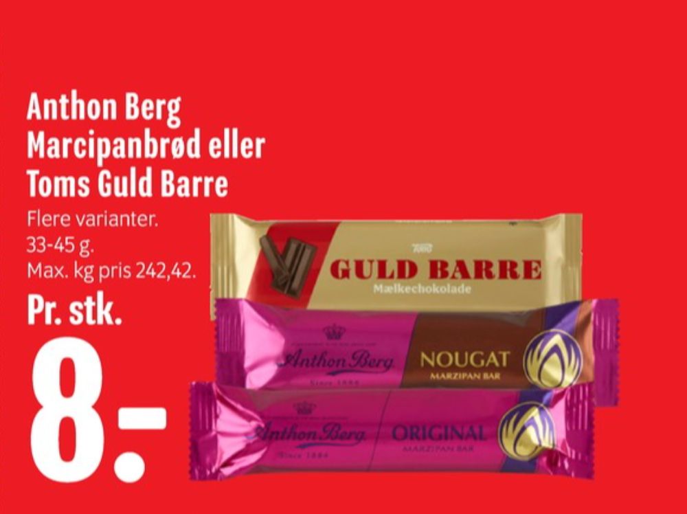 Anthon Berg, Marcipanbrød