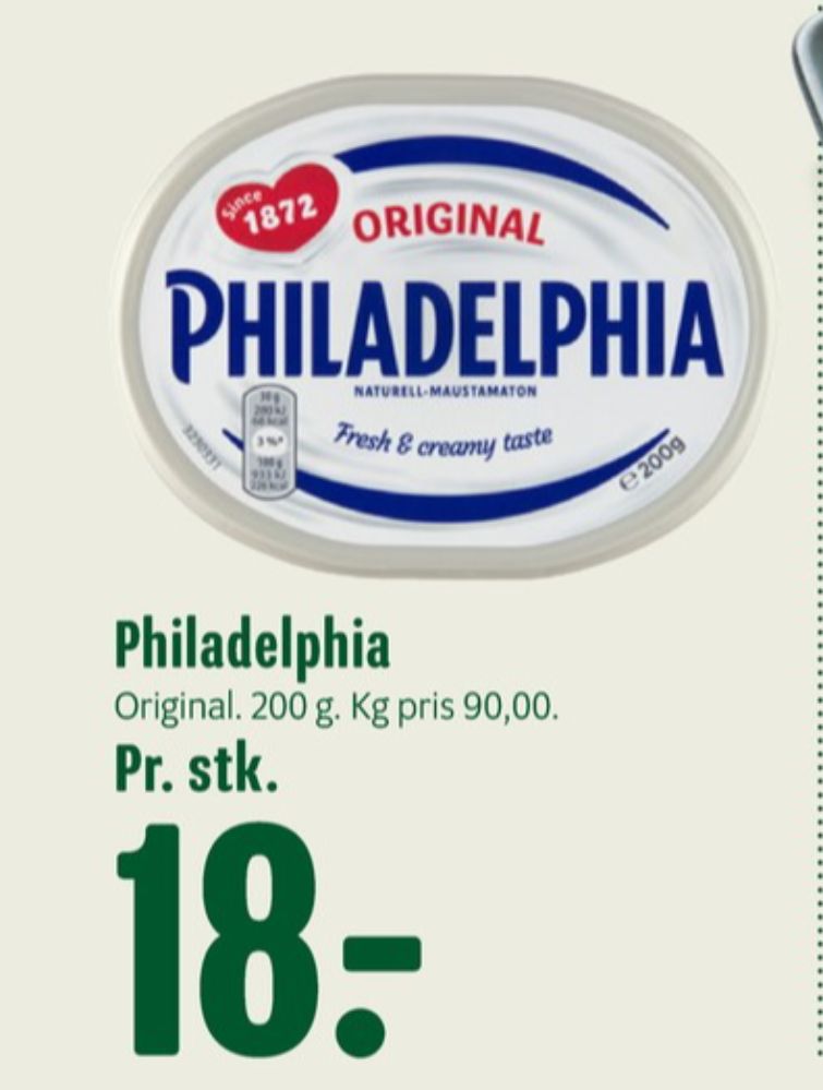 Philadelphia, Flødeost Original