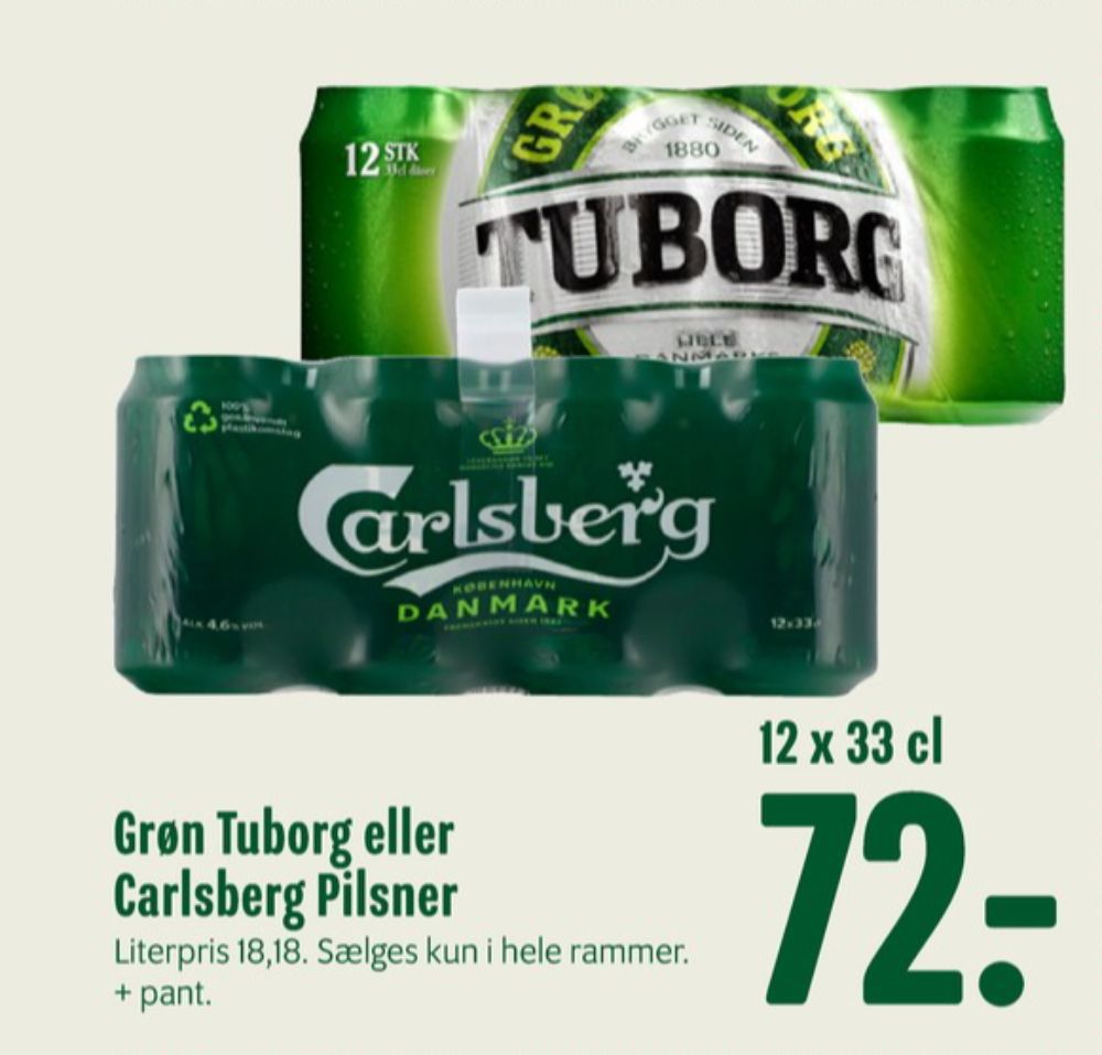 Tuborg Grøn, Øl 12 pk.