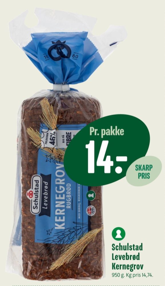 Schulstad Levebrød, Kernegrov Rugbrød