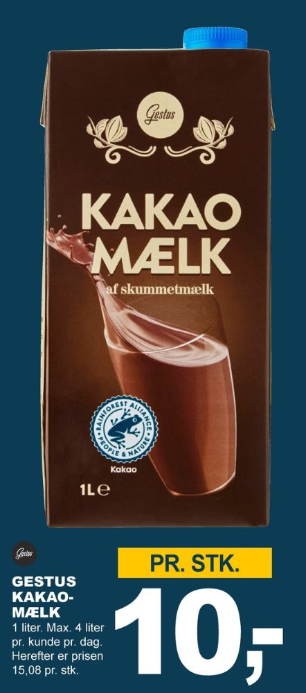 Gestus, Kakaomælk