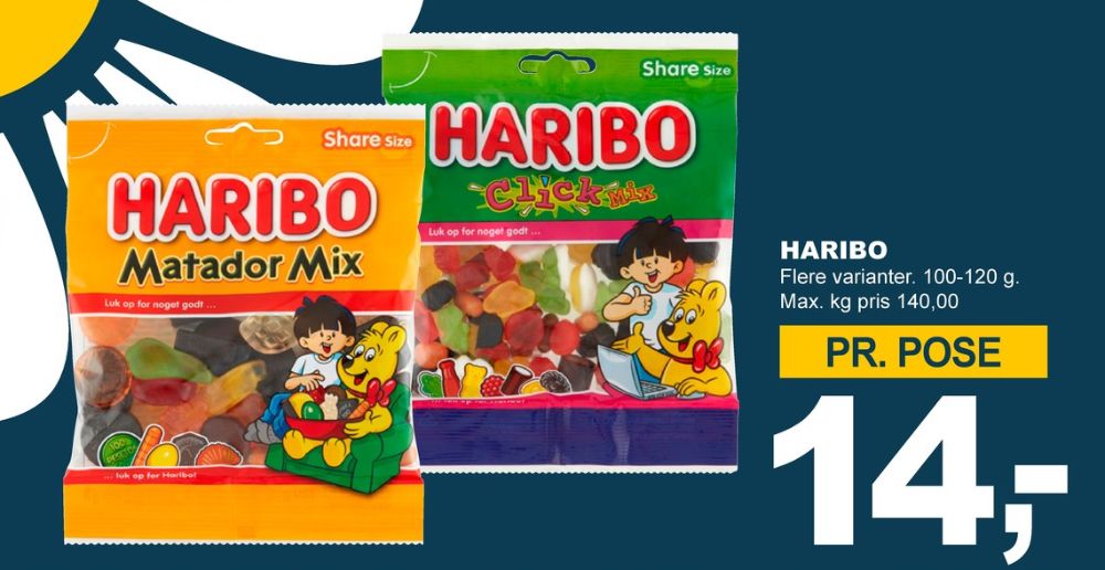 Haribo Matador Mix, Slikposer