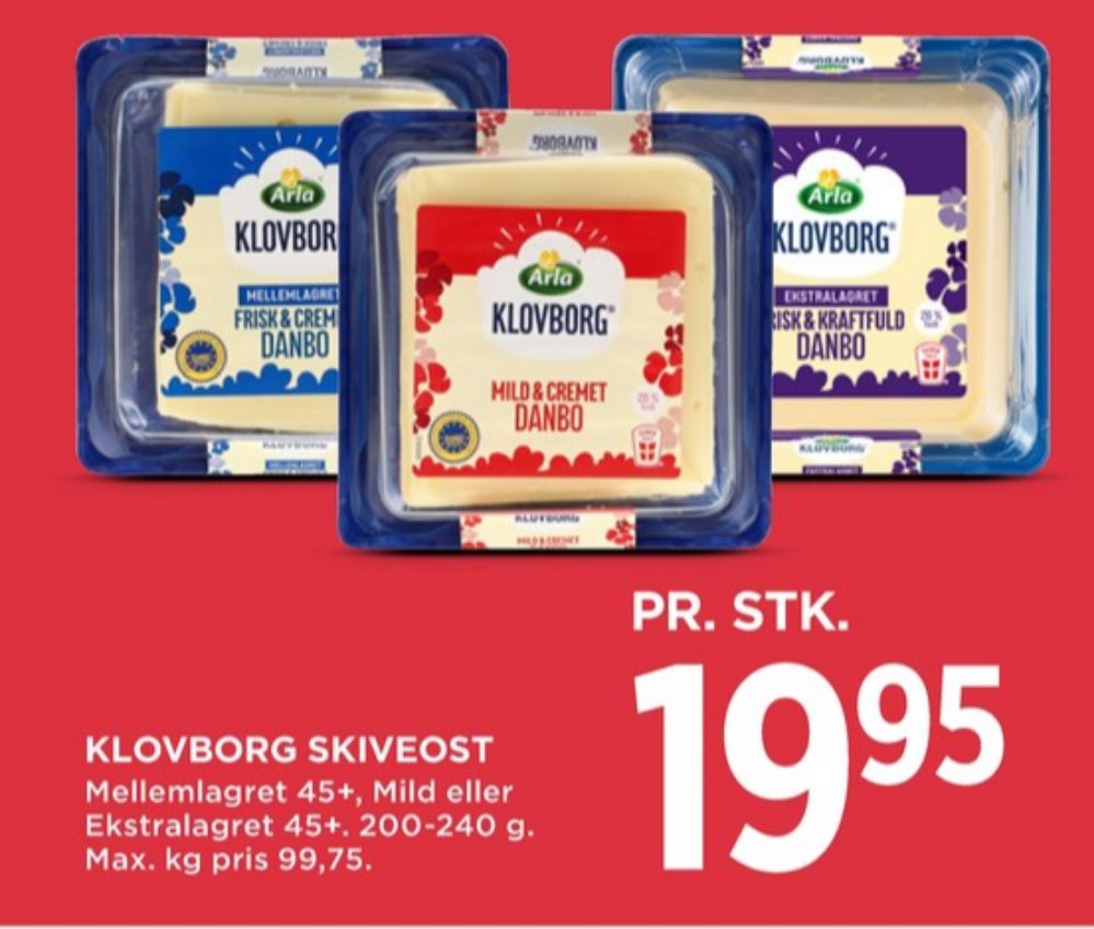 Klovborg, Skiveost Danbo Mellemlagret