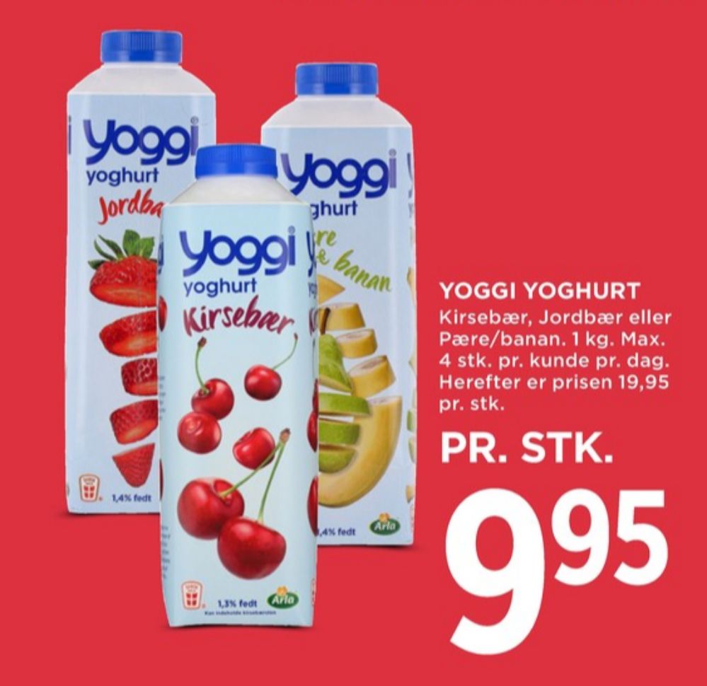 Yoggi, Pære & Banan Yoghurt 