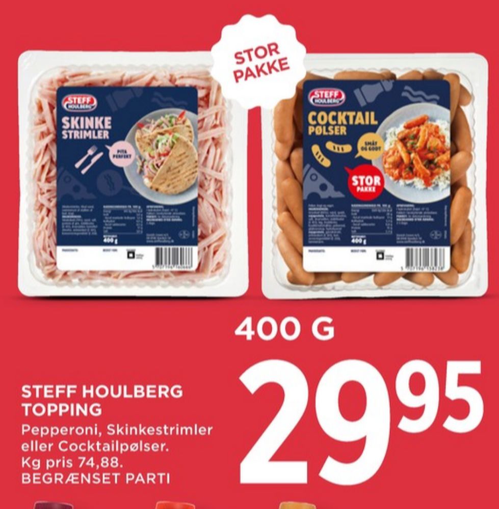 Steff Houlberg, Cocktailpølser